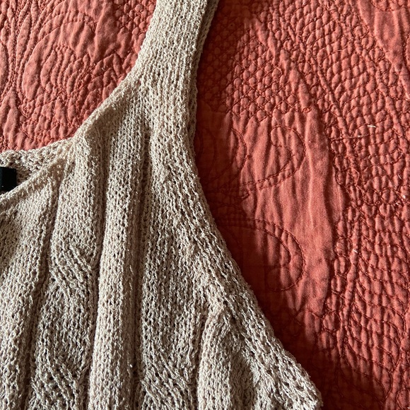 Sweet Rain Crochet Button Down Tank Top Size Large - Picture 3 of 8